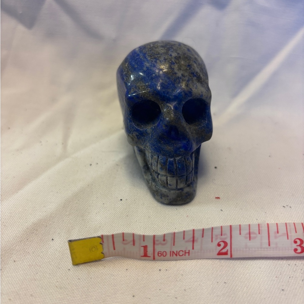 Lapis Lazuli Stone Skull